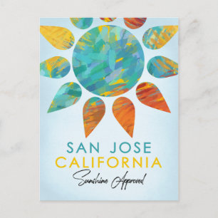 Cartão Postal San Jose California Sunshine Viagem