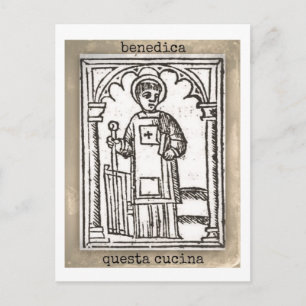 Cartão Postal San Lorenzo, abençoa esta cozinha