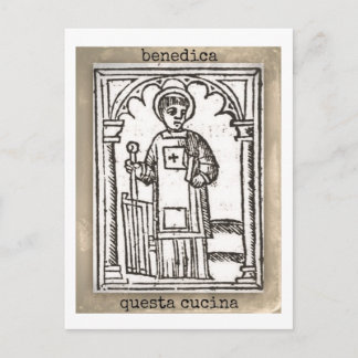 Cartão Postal San Lorenzo, abençoa esta cozinha