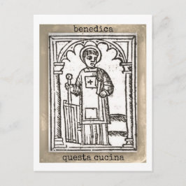 Cartão Postal San Lorenzo, abençoa esta cozinha
