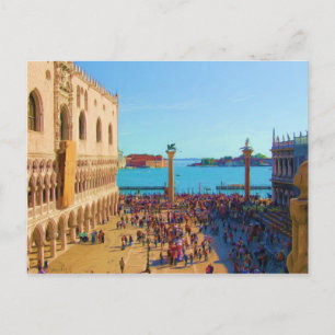 Cartão Postal San Marco Piazza - Venezia Italia
