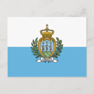 Cartão Postal San Marino Flag
