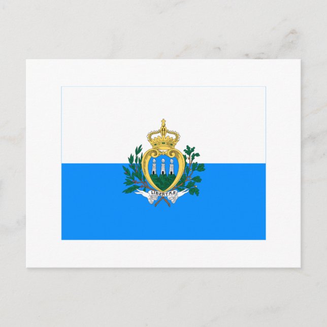 Cartão Postal San Marino Flag (Frente)