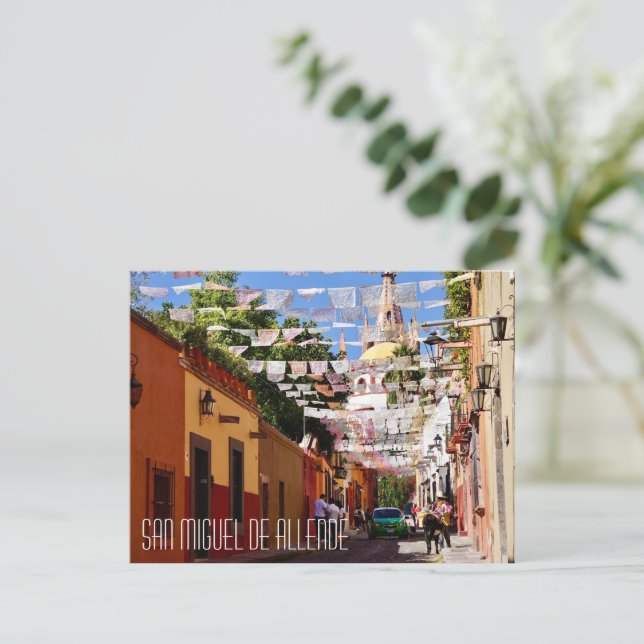 Cartão postal San Miguel de Allende México (Em pé/Frente)
