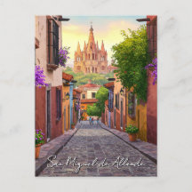 San Miguel de Allende Mexico Viagem Watercolor