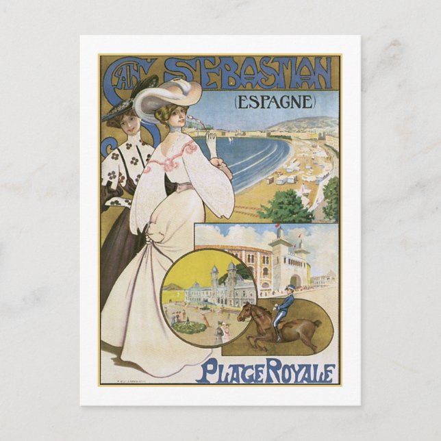 Cartão Postal San Sebastian Espagne (Frente)