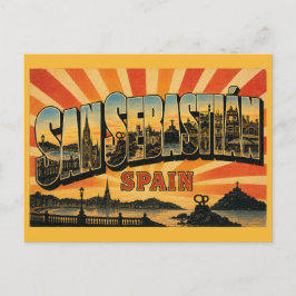 Cartão Postal San Sebastián Espanha Baía La Concha