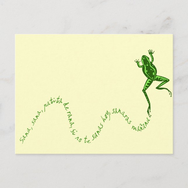 Cartão Postal Sana rana (Frente)
