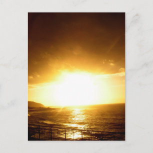 Cartão Postal Sand Beach Sunset