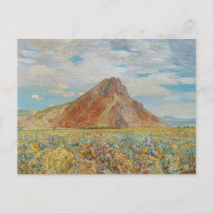 Cartão Postal Sand Springs Butte por Childe Hassam, Arte Antigo