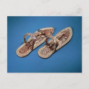 Cartão Postal Sandals, Tomb de Tutankhamun, Novo Reino