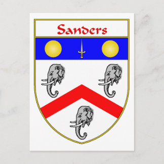 Cartão Postal Sanders Casaco de Braços/Proteção Familiar