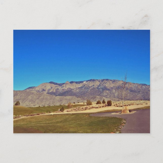 Cartão Postal Sandia Mountain, Albuquerque Novo México (Frente)