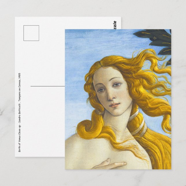 Cartão Postal Sandro Botticelli - Nascimento do Fechamento de Vê (Frente/Verso)