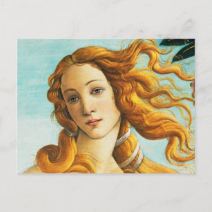 Cartão Postal Sandro Botticelli O Nascimento de Vênus Detalhe