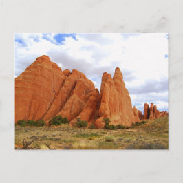 Cartão Postal Sandstone Fins, Arches National Park, Utah,