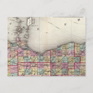 Cartão Postal Sandusky, Seneca e Condados de Cúpula