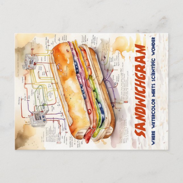 Cartão Postal Sandwichgram (Frente)