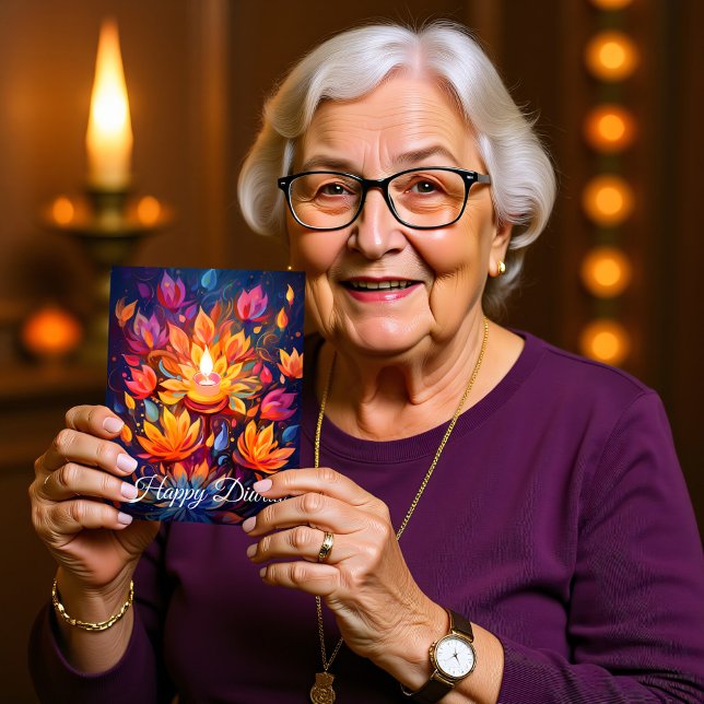 Cartão Postal Sangue Festivo Radiante (Radiant Festive Blooms Postcard)