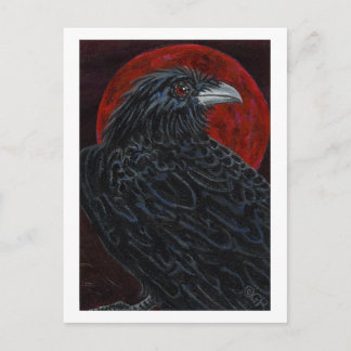 Cartão Postal Sangue Lua Raven