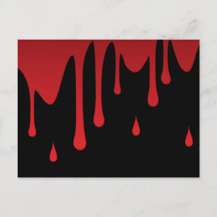 Cartão Postal Sangue pingando