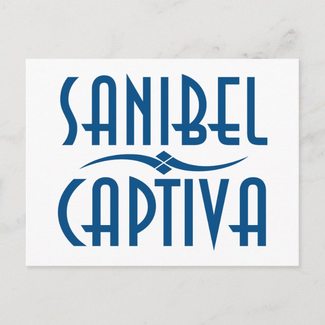 Cartão Postal Sanibel Captiva Islands Flórida (Frente)