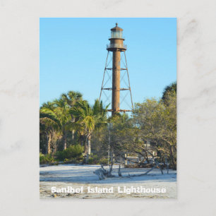 Cartão Postal Sanibel Island Lighthouse - Cartão-postal da Fló