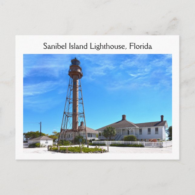 Cartão Postal Sanibel Island Lighthouse, Flórida (Frente)