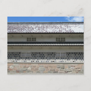 Cartão Postal Sanjukken Nagaya: Parque do Castelo de Kanazawa, J