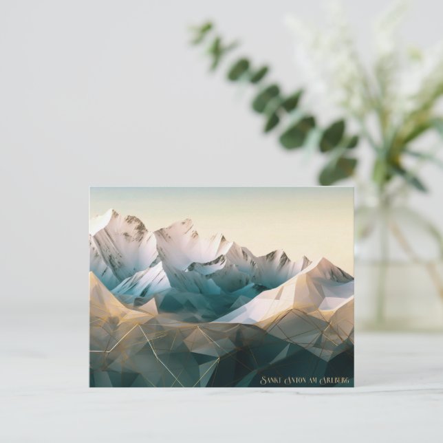 Cartão Postal Sankt Anton am Arlberg (Em pé/Frente)