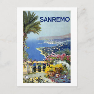 Cartão Postal Sanremo Italy Vintage