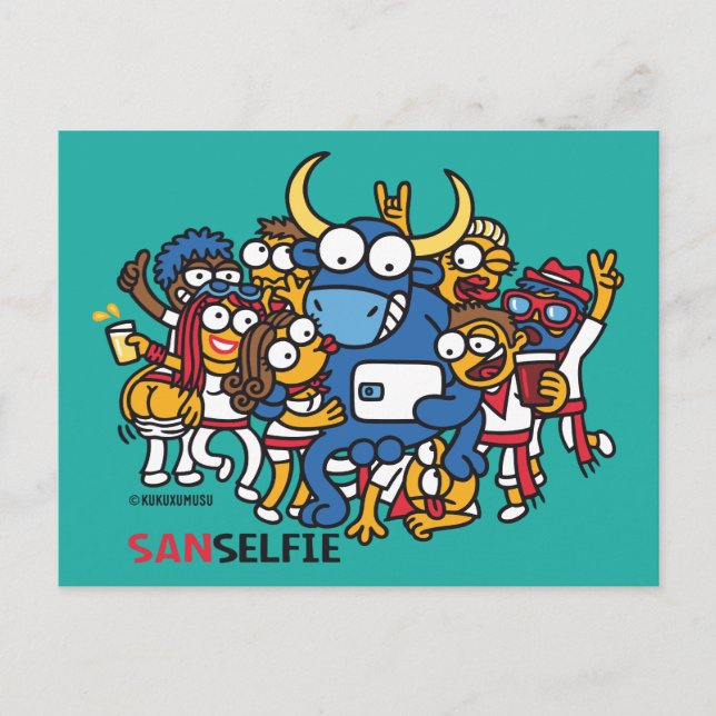 Cartão Postal Sanselfie (Frente)