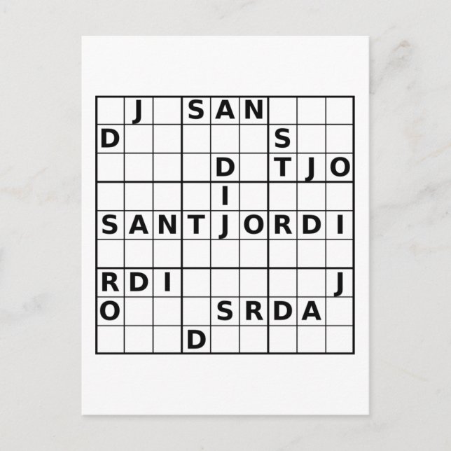 Cartão Postal Sant Jordi doku (Frente)