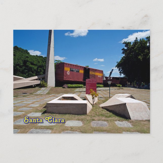 Cartão Postal Santa Clara, Cuba. O trem descarrilhado 3 (Frente)