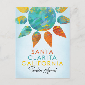 Cartão Postal Santa Clarita Califórnia Sunshine Travel