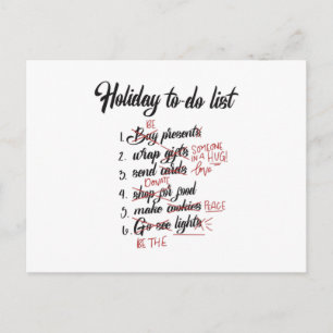 Cartão Postal Santa Claus Legal Geek de Natal Ideia Engraçada d