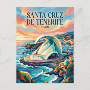 Cartão Postal Santa Cruz de Tenerife Espanha