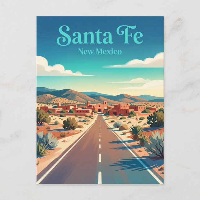 Cartão Postal Santa Fé EUA (Frente)