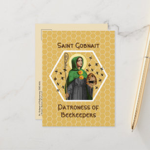 Cartão Postal Santa Gobnait de Ballyvourney (SAE 003)