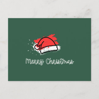 Cartão Postal Santa Hat