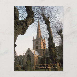 Cartão Postal Santa Igreja Trindade, Stratford sobre Avon
