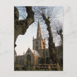Cartão Postal Santa Igreja Trindade, Stratford sobre Avon
