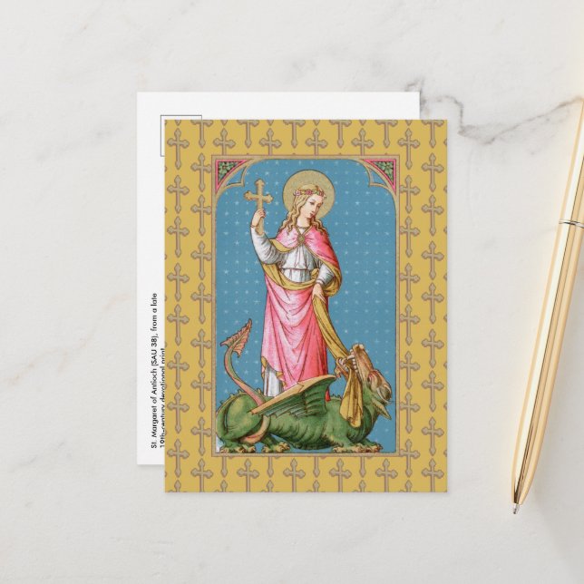 Cartão Postal Santa Margarida de Antioquia (SAU 038) (Frente/Verso In Situ)