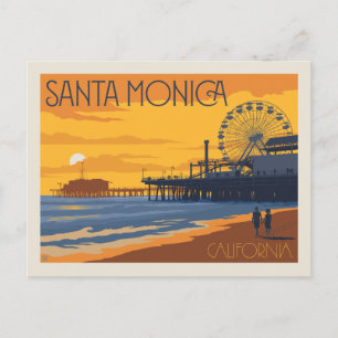 Cartão Postal Santa Mônica, Califórnia