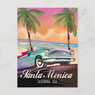 Cartão Postal Santa Mônica Califórnia EUA