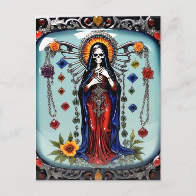 Cartão Postal Santa Muerte (Morte Santa) (Frente)