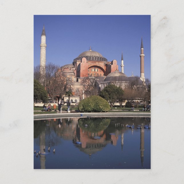 Cartão Postal Santa Sofia, Istambul, Turquia (Frente)