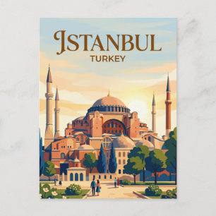 Cartão Postal Santa Sofia Turquia