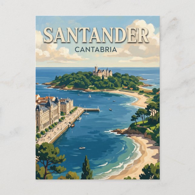 Cartão Postal Santander Espanha (Frente)