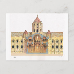 Cartão Postal Santiago de Compostela Românico